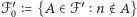  ′ |ℱ0 = {A 