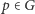 p ∈G 