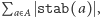 Pa> As tab(a) , 