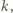 | k,