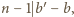 |n− 1 b ′−b,