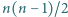 |n(n − 1)/2 