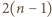 2(n − 1) 
