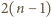 |2(n− 1) 