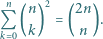 n n 2 2n Q ( ) = ( ). k 0 k n 