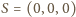 S = (0,0,0) 