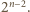 2n−2. 