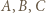 A,