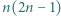 |n(2n − 1) 