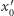 x′0 