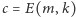 c | = E(m, 