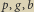 |p,g,b