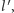 l′ , 