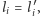 l = l′, i i 