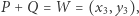 P + Q = W = (x3,y3), 