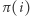 π(i) 