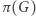 ) π (G 