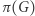 ) |π(G 