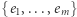 {e1,...,em} 