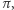 π ,