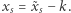 |xs = ˜xs− k. 