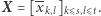 |X= [xk,l]kDs,lDt. 