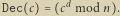  d Dec c c mod n . 