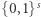 {0,1}s 