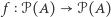 | f 𝒫(A) 𝒫(A) 