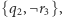 {q2,¬ r3}, 
