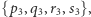 {p3, q3,r3,s3}, 