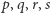p,q,r,s 
