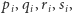 |p ,q ,r ,s, i i i i 