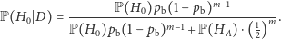 P(H0)pb(1 )=. P(H0 P(H0)pb(1