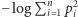  n − logP i 1p2i 