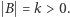 | B = k > 0. 