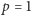 | p = 1 