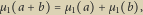 µ1 a b µ1 a µ1 b , 