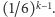  k−1 |(1/6) . 