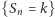 {Sn = k} 