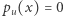 |pu(x) = 0 
