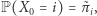 =i)=˜π, P(X 0i 