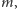 m, 