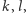 k,l, 
