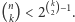 |n k2 −1 (k) < 2 . 