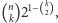 (n)21− k2 , k 