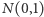 N(0,1) 