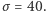 |σ= 40. 