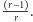  r− 1 --r-.
