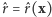 ˆr = ˆr(x) 